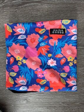 Women's Skida Floral Neck Gaiter - Navy Blue & Pink